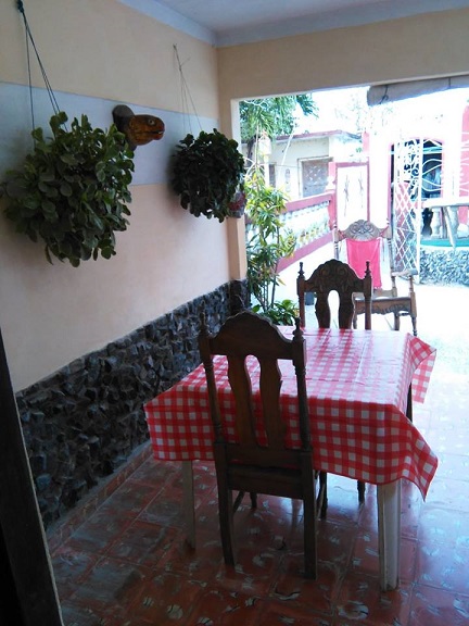 'Back terrace' Casas particulares are an alternative to hotels in Cuba.